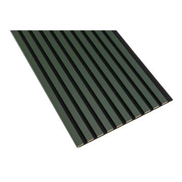 Lamele ścienne Butelkowy — 46×275 cm, czarny filc, moduł łączący