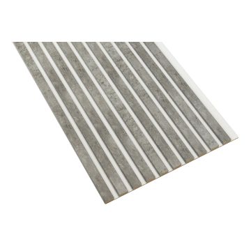 Lamele ścienne Loft — 46×275 cm, biała płyta HDF, moduł łączący