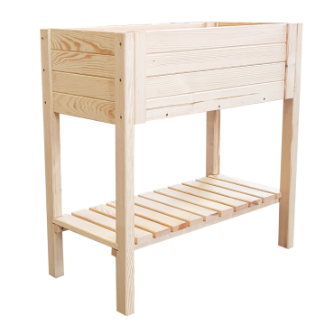 Drewniany kwietnik / ziołownik na nogach 79×39×79 cm